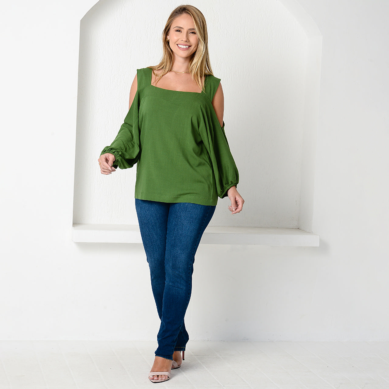 Blusa Ombro Vazado BBonnie Serena Verde