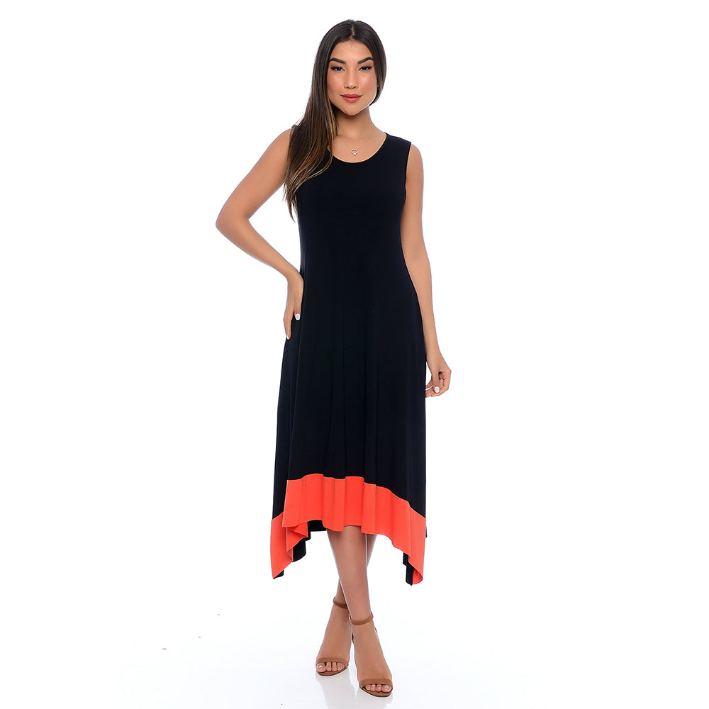 Vestido Midi Assimétrico com Pontas BBonnie Nani