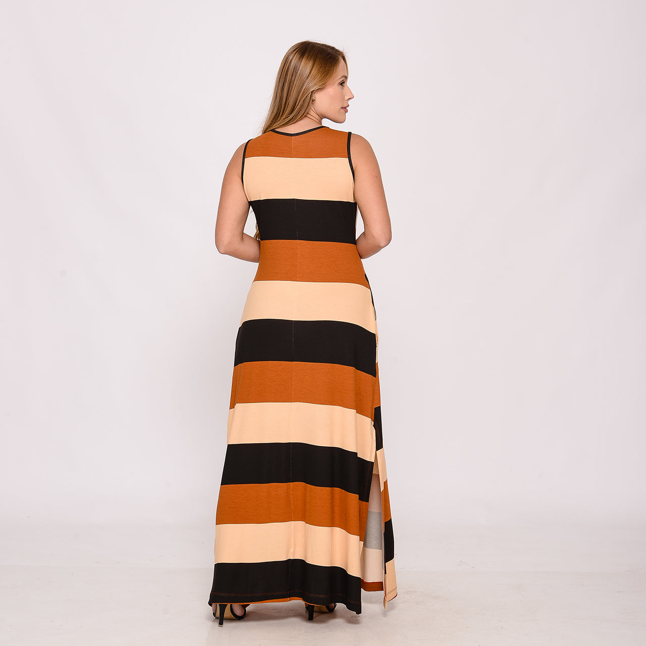 Vestido com Fendas Laterais BBonnie Catarina Estampados