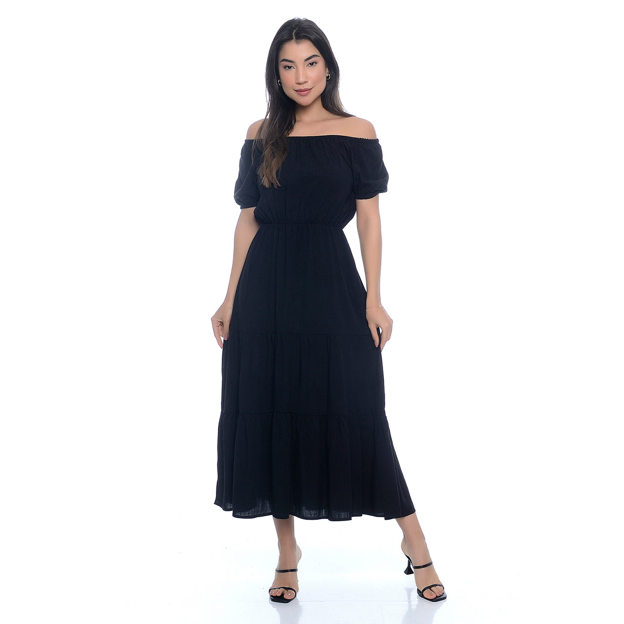 Vestido M/C Midi Ciganinha BBonnie Marisa