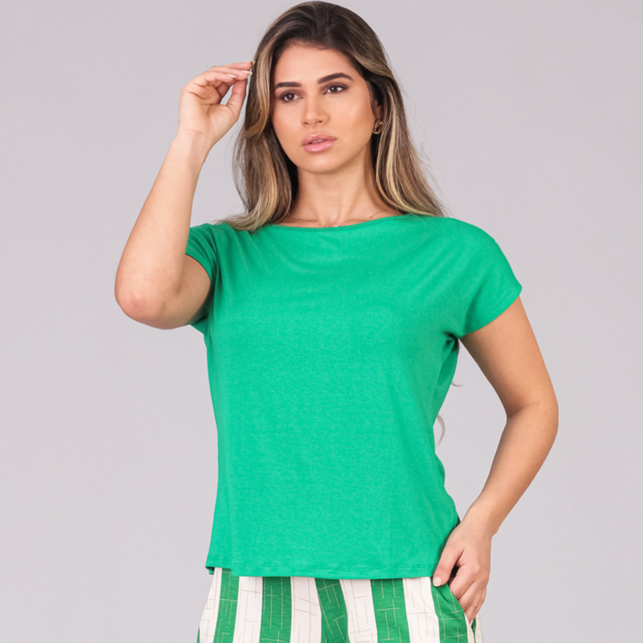 Blusa Feminina Manga Curta Decote Redondo Arielle | BBonnie B'Bonnie