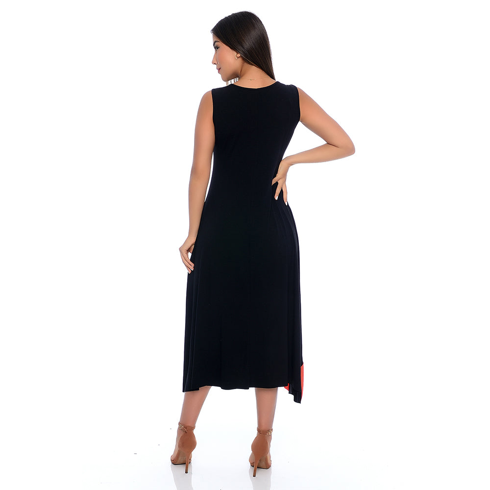 Vestido Midi Assimétrico com Pontas BBonnie Nani