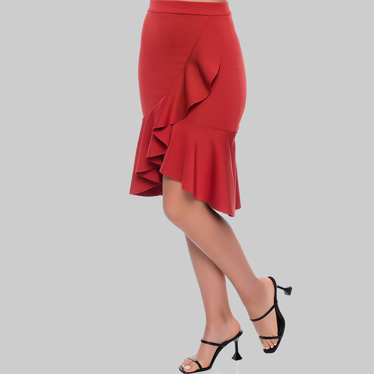 Saia Curta de Babado BBonnie Leonora