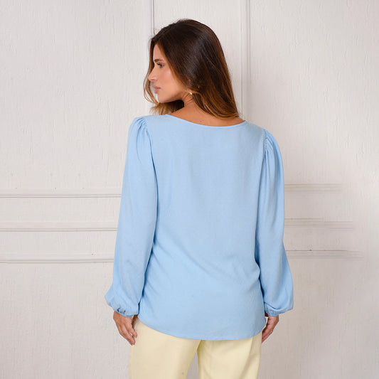 Blusa Bata Decote Redondo BBonnie Vânia B'Bonnie