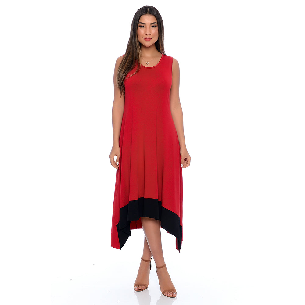 Vestido Midi Assimétrico com Pontas BBonnie Nani