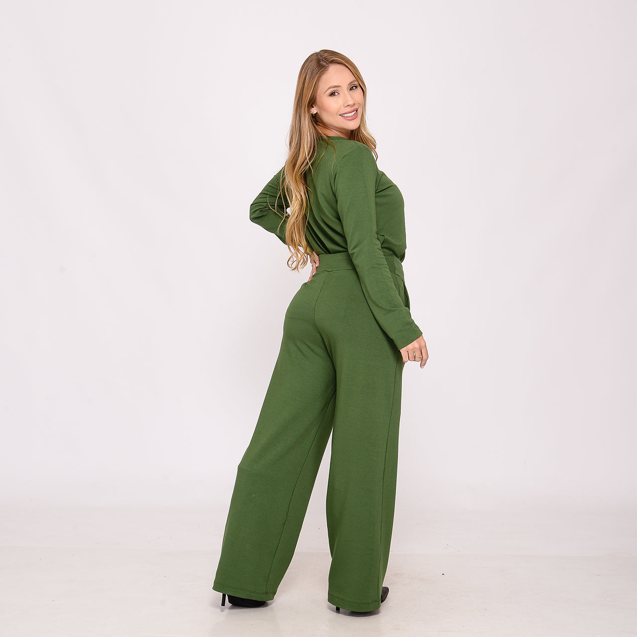 Conjunto Calça e Blusa de Moletinho BBonnie Milena Verde