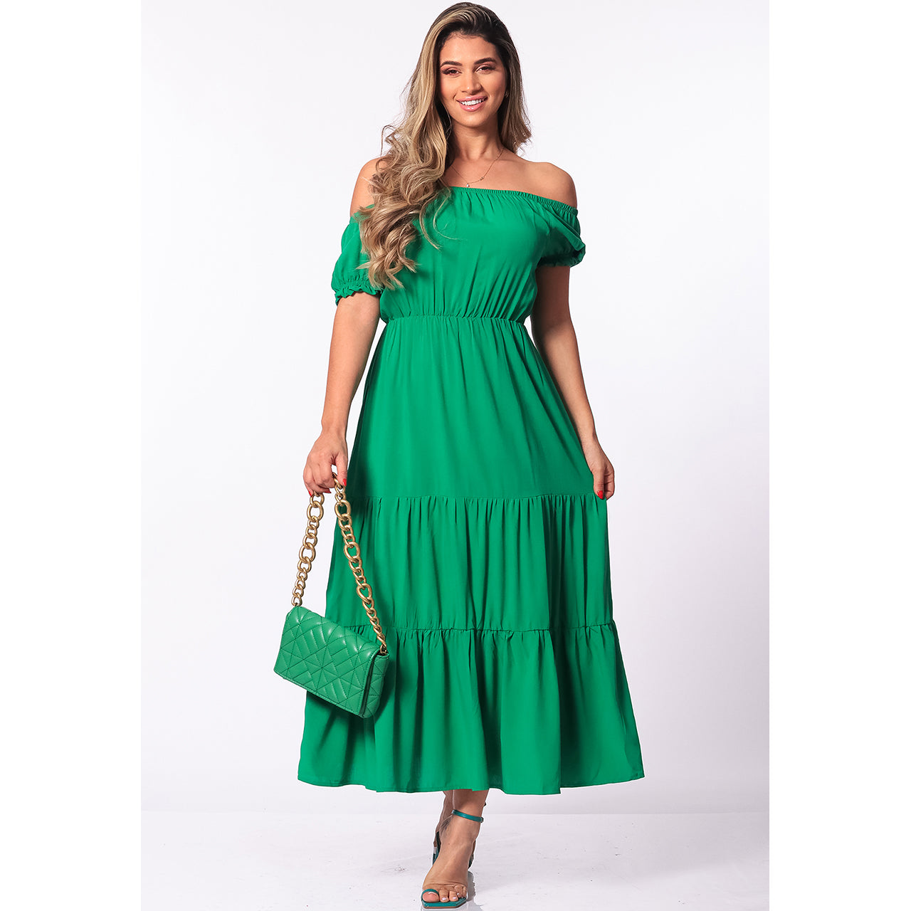 Vestido M/C Midi Ciganinha BBonnie Marisa