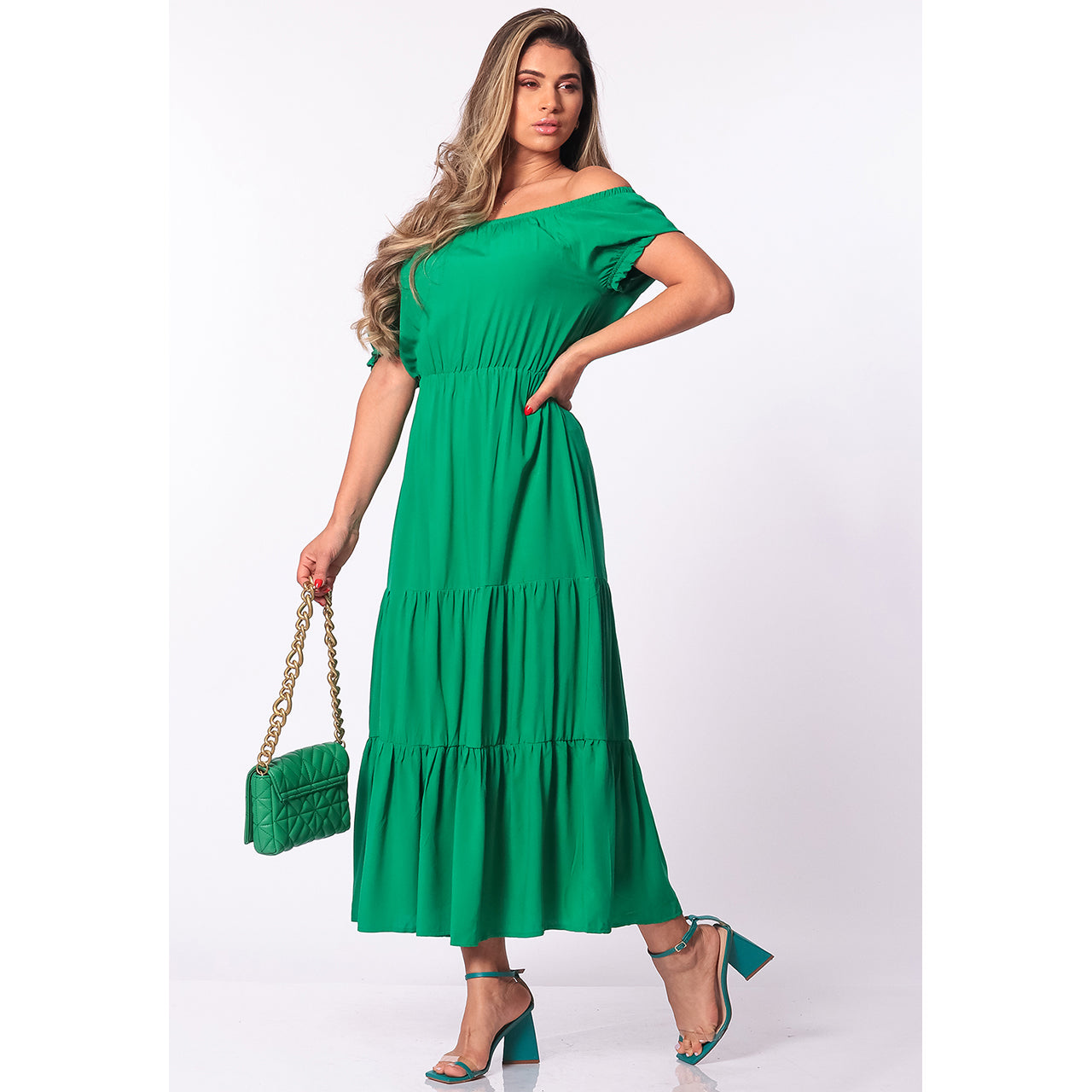 Vestido M/C Midi Ciganinha BBonnie Marisa