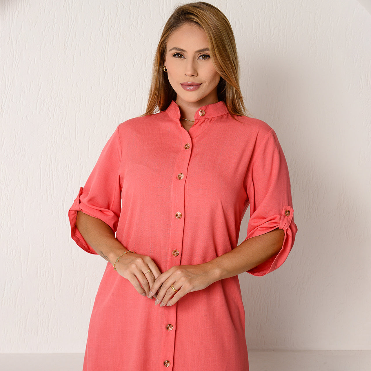 Vestido Chemise Botões M/C BBonnie Vitória