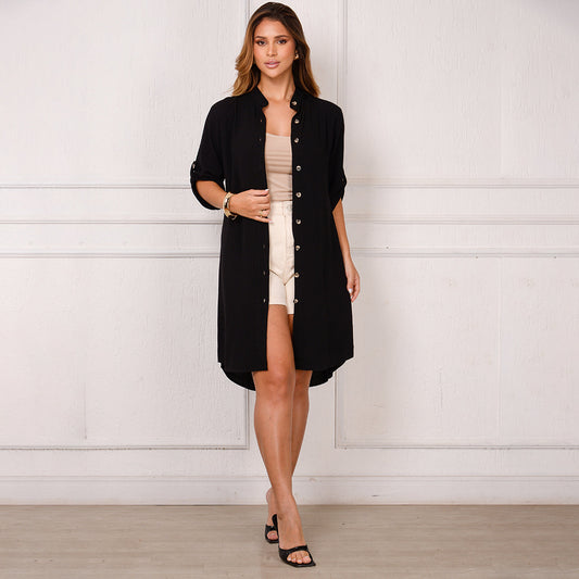 Vestido Chemise Botões M/C BBonnie Vitória B'Bonnie