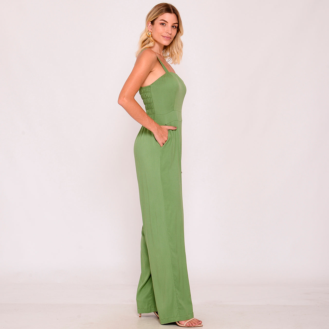 Macacão Pantalona com Alças Médias BBonnie Rafaela