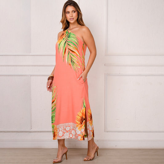 Vestido Midi Ombro Só BBonnie Leticia Estampados