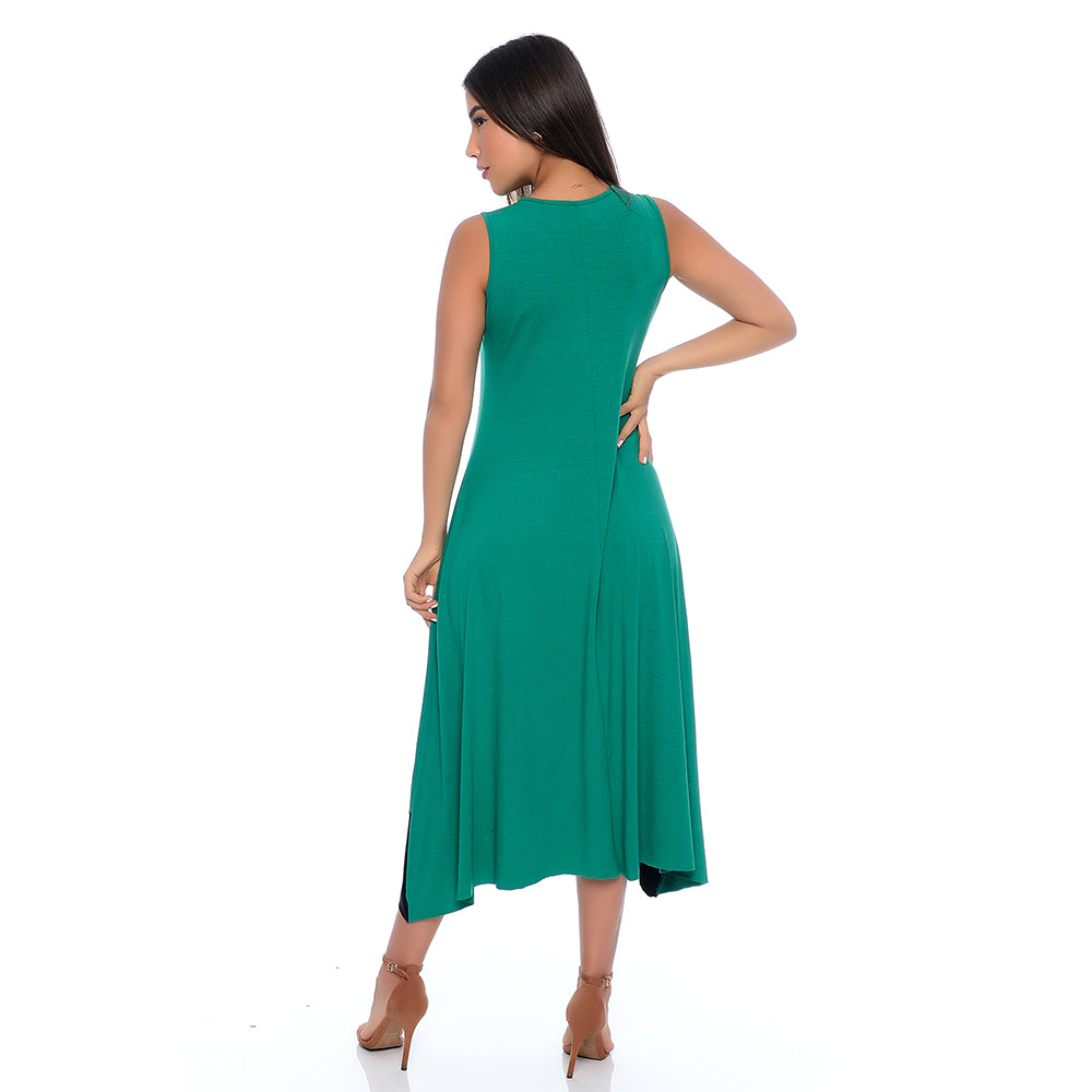 Vestido Midi Assimétrico com Pontas BBonnie Nani