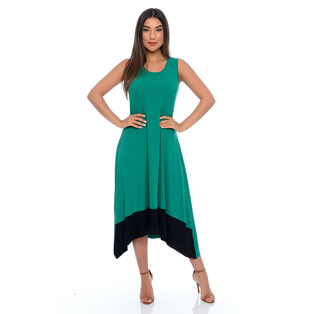 Vestido Midi Assimétrico com Pontas BBonnie Nani