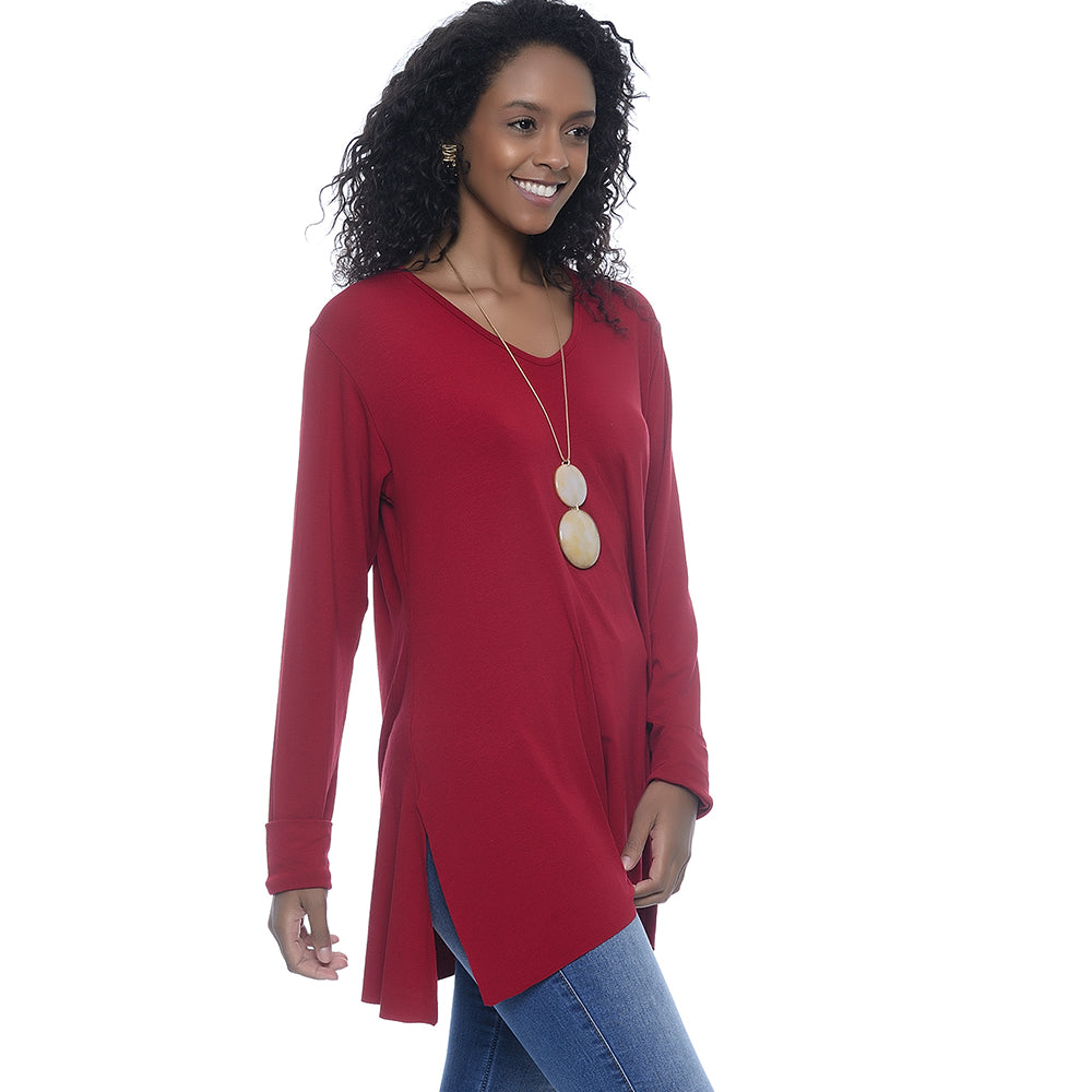 Blusa M/L Assimétrica BBonnie Ludy Vermelho