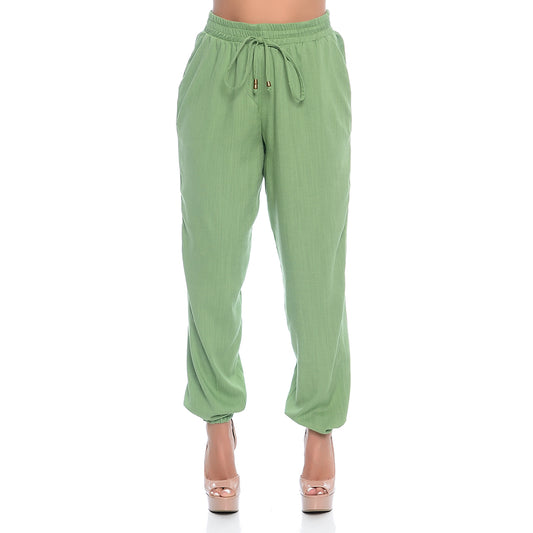 Calça Jogger com Elástico na Barra e Bolsos BBonnie Meg