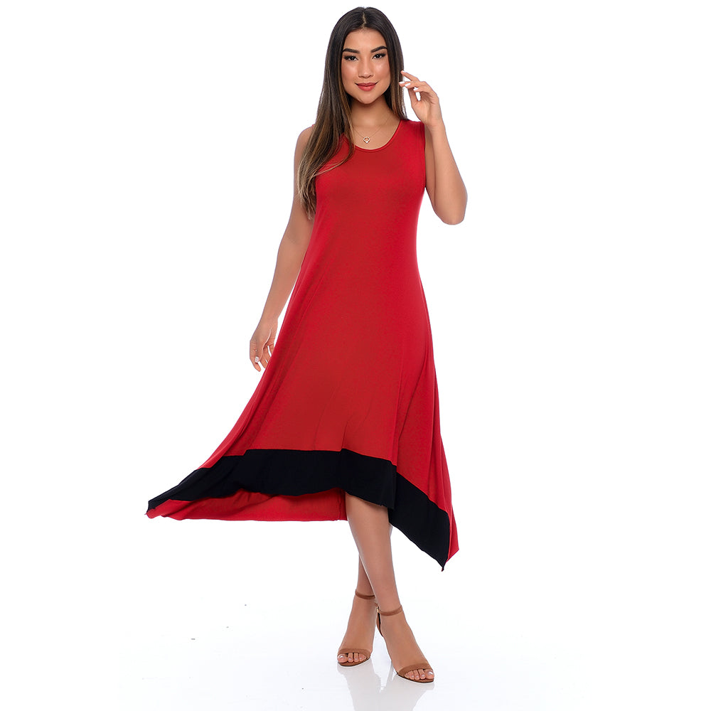 Vestido Midi Assimétrico com Pontas BBonnie Nani