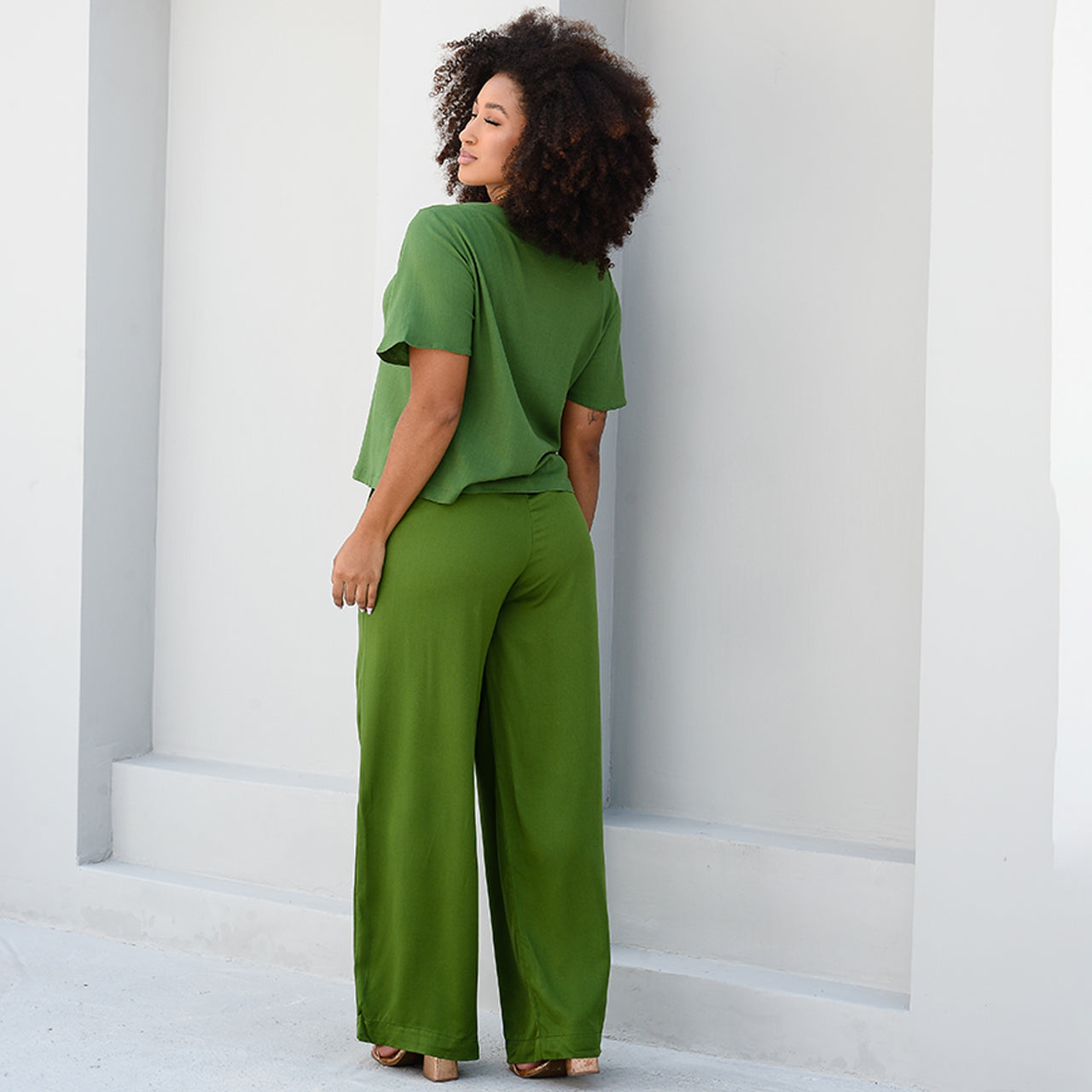 Conjunto BBonnie Leona Verde Militar