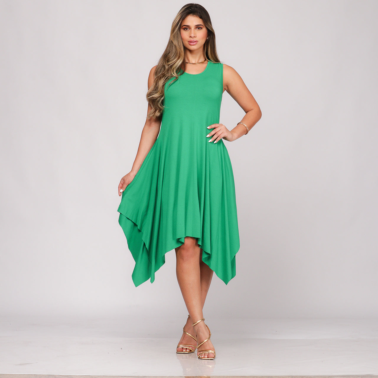 Vestido Midi Assimétrico de Alça BBonnie Mabel