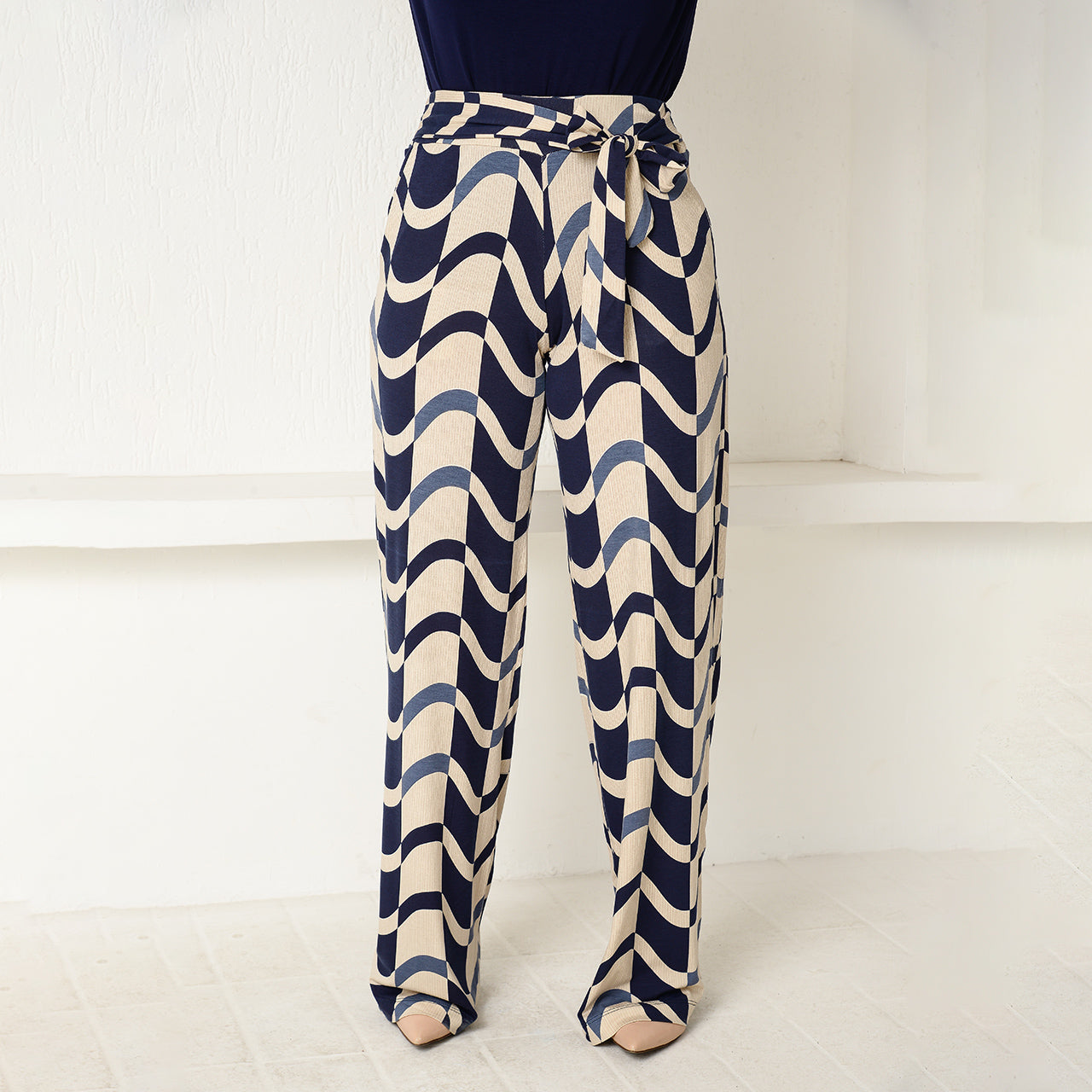 Calça Pantalona Cós Largo com Bolsos BBonnie Sheila