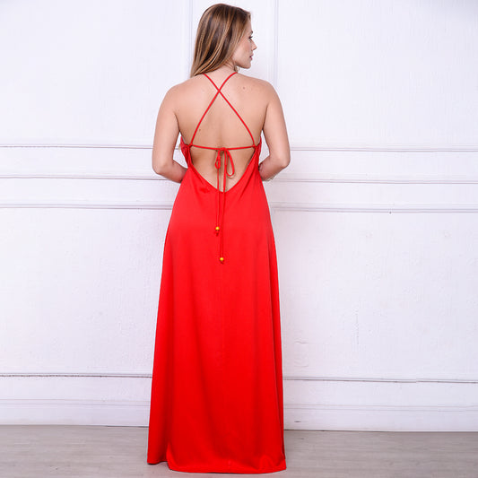 Vestido Maria – Longo com Decote nas Costas