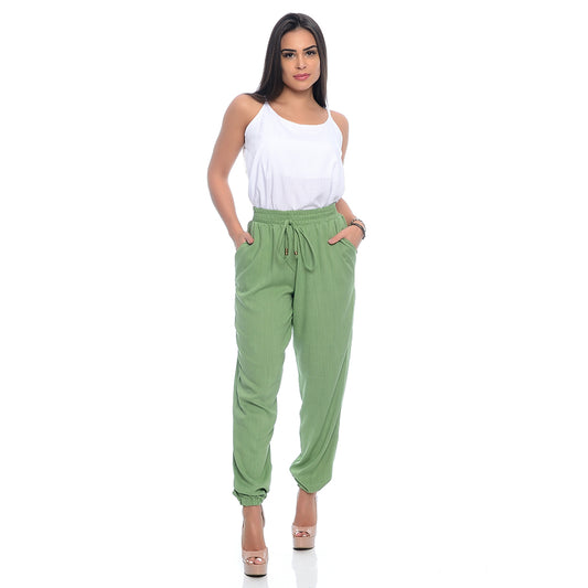 Calça Jogger com Elástico na Barra e Bolsos BBonnie Meg