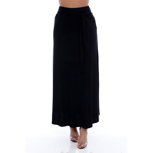 Saia Longa Cós na Cintura BBonnie Clarice Preto