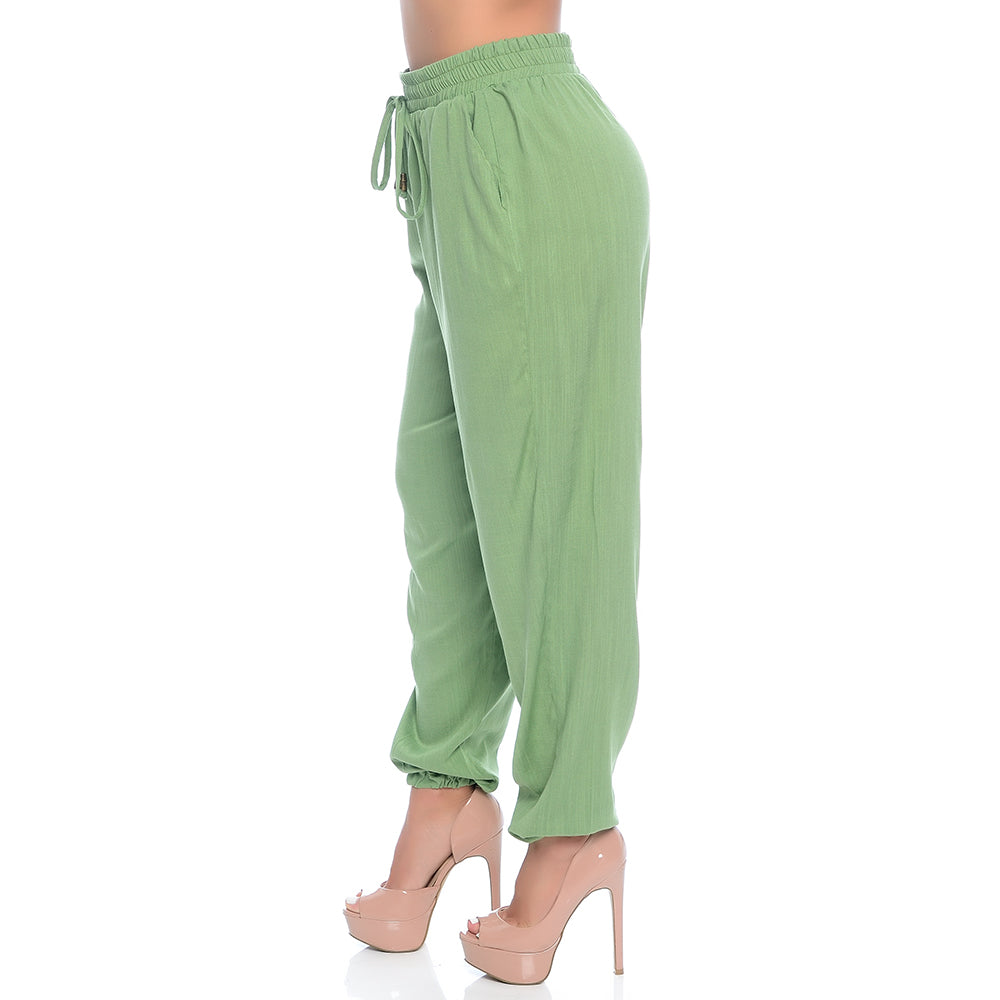 Calça Jogger com Elástico na Barra e Bolsos BBonnie Meg