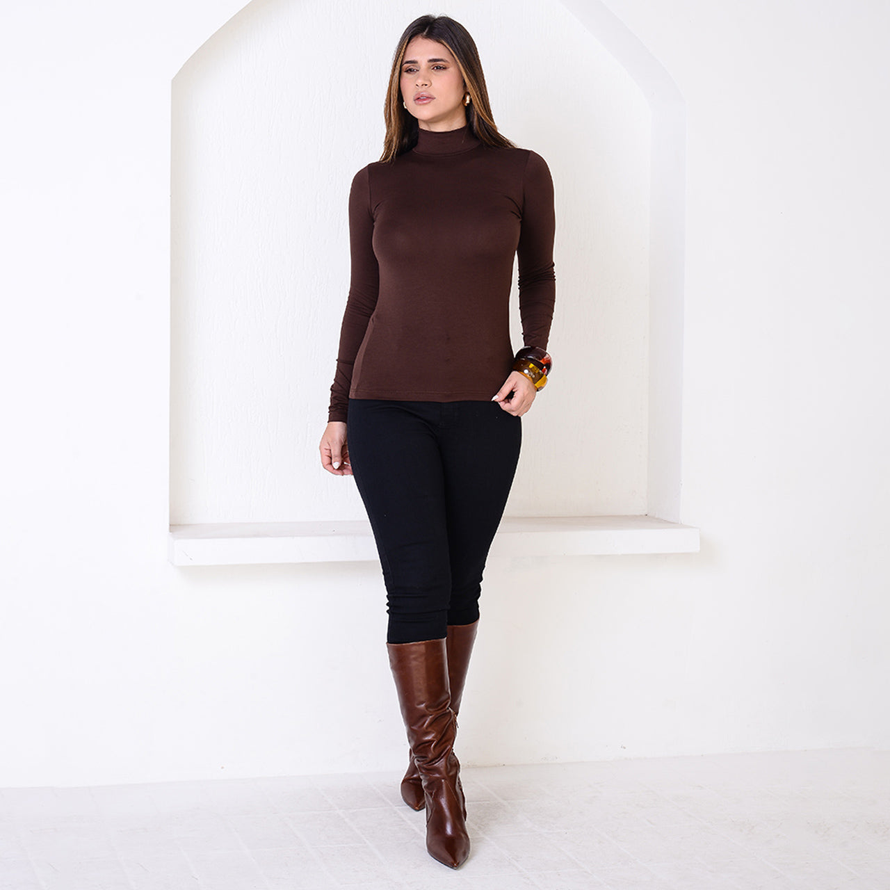 Blusa Cacharrel M/L BBonnie Marrom
