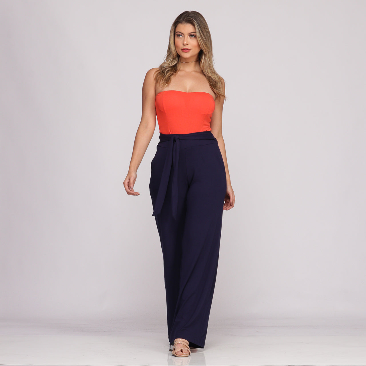 Calça Pantalona Cós largo Bolsos BBonnie Sheila