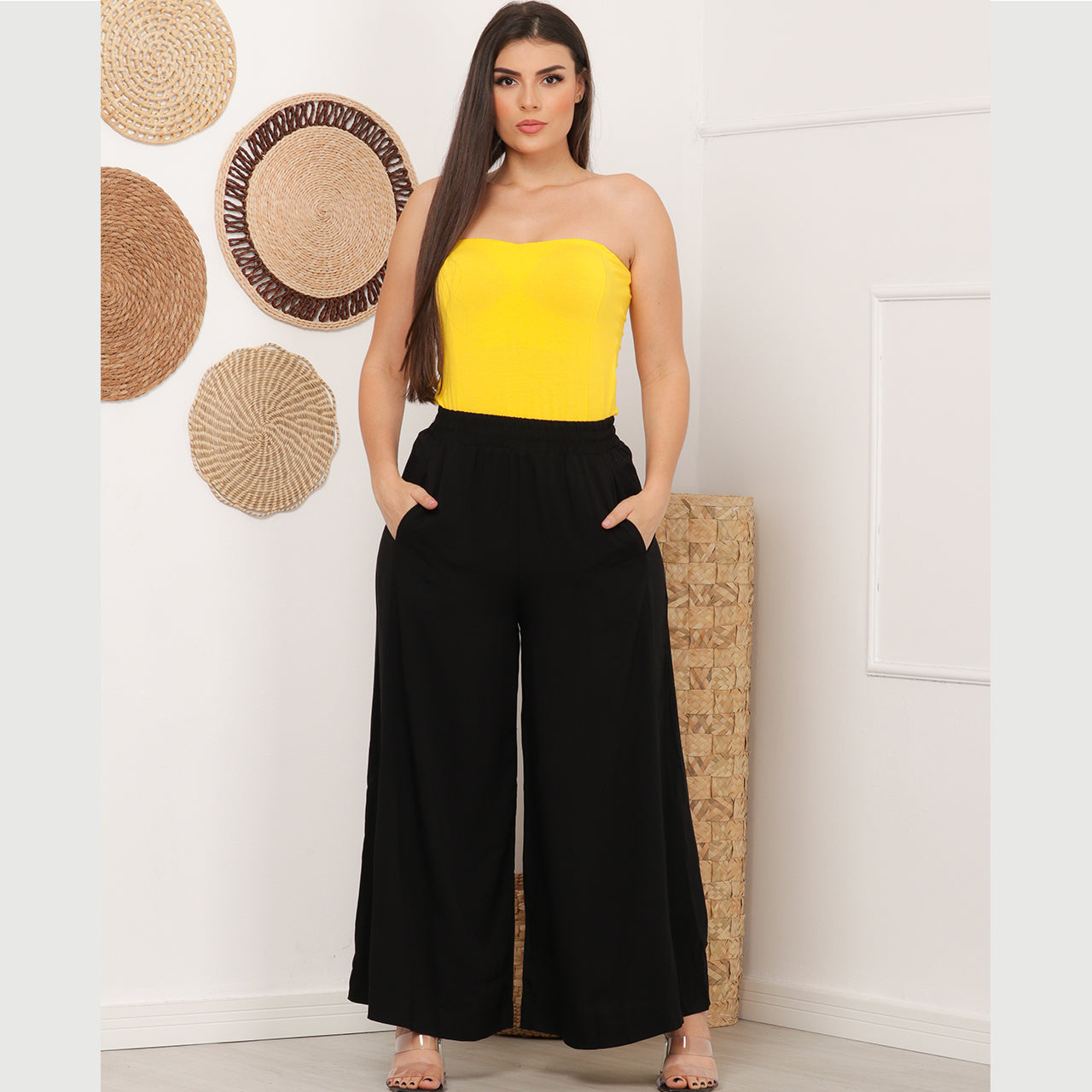 Blusa Tomara que Caia com Bojo BBonnie Cristal Amarelo