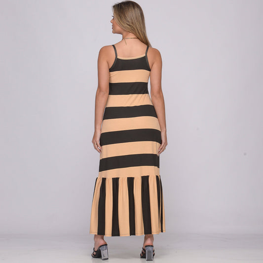 Vestido Longo de Alças Finas e Barra Rodada BBonnie Muriel B'Bonnie
