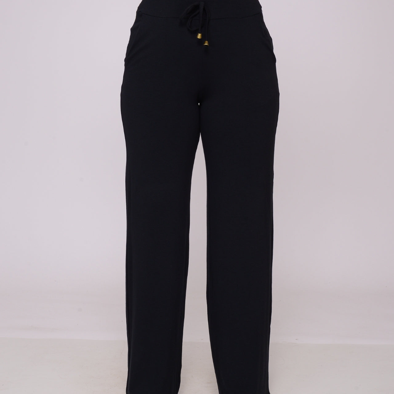 Calça Pantalona Cós largo Bolsos BBonnie Jane Preta