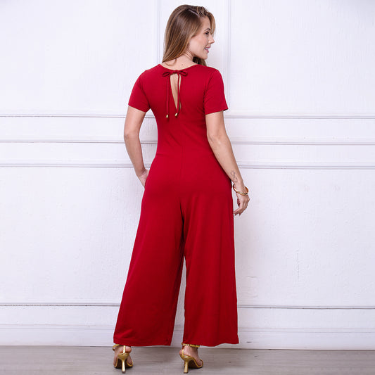 Macacão Pantalona M/C Bolsos BBonnie Esther