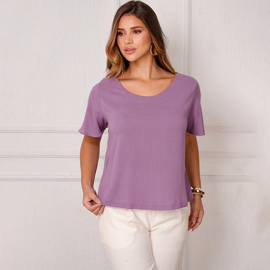 Blusa Viscose M/C BBonnie Leona