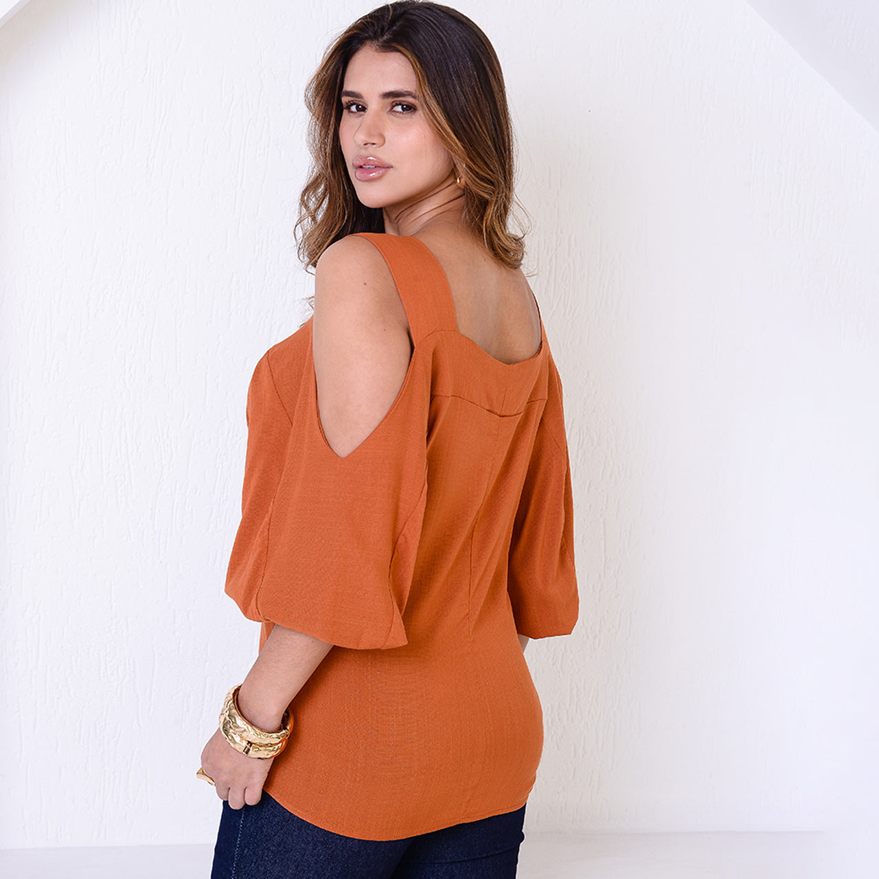 Blusa Ombro Vazado BBonnie Serena Terra