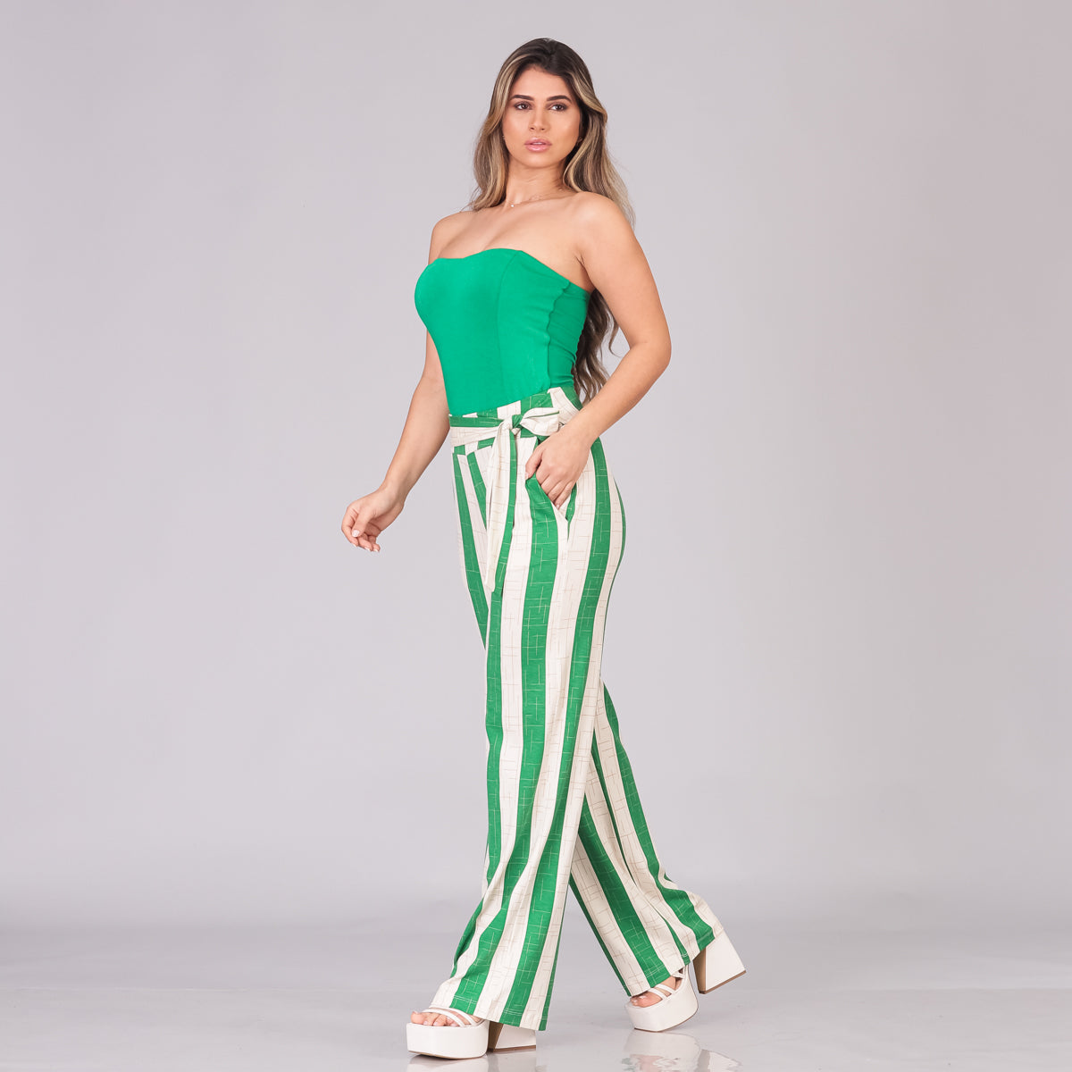 Blusa Tomara que Caia com Bojo BBonnie Cristal Verde Bandeira