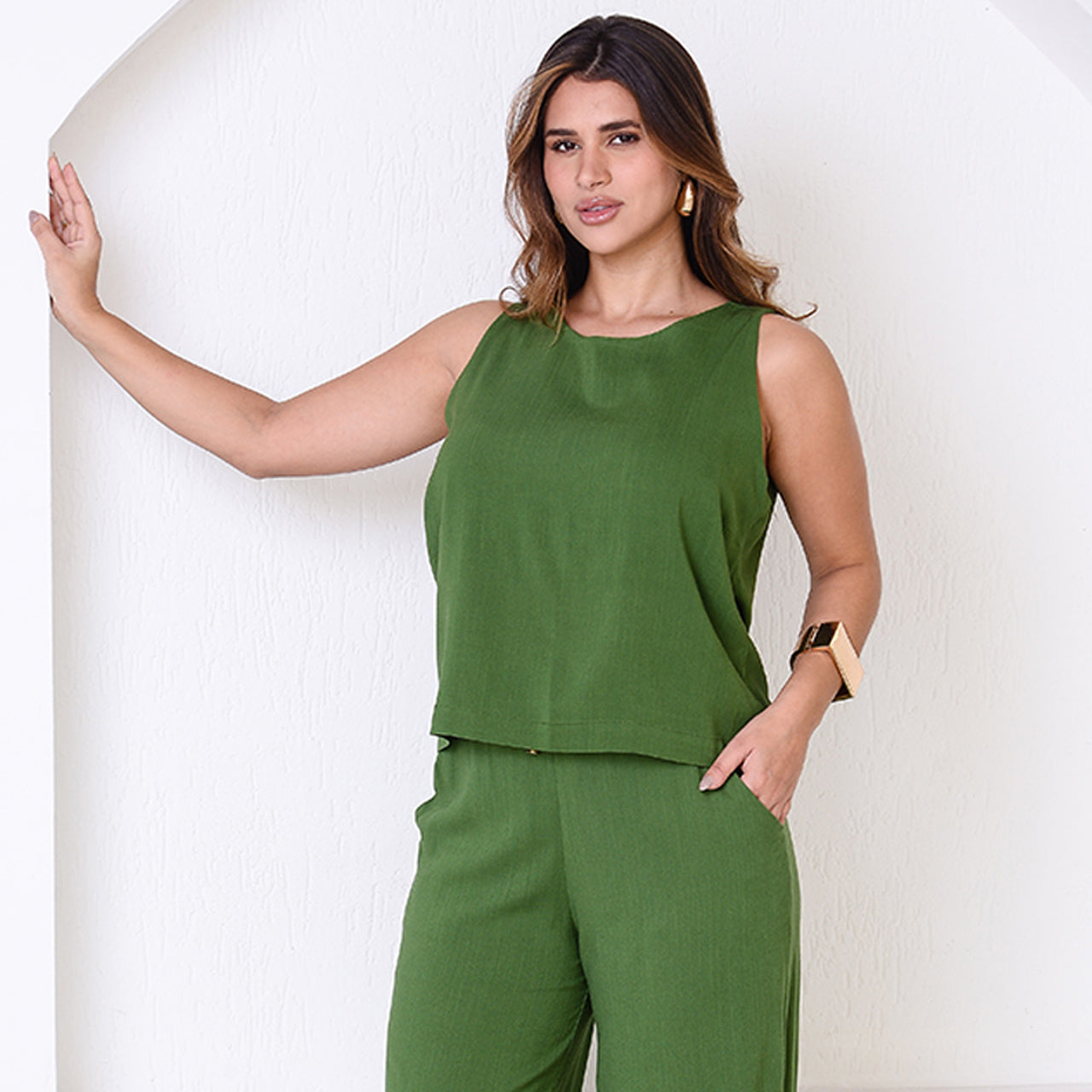 Regata Viscose BBonnie Lia Verde Militar