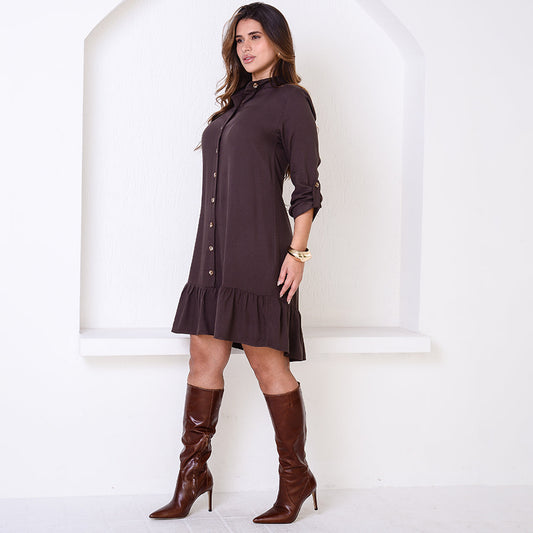 Vestido Chemise Botões M/C BBonnie Rebeca B'Bonnie