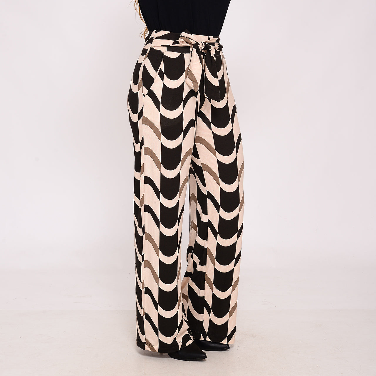 Calça Pantalona Cós Largo com Bolsos BBonnie Sheila