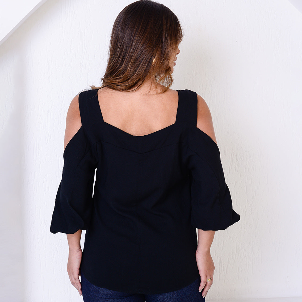 Blusa Ombro Vazado BBonnie Serena Preta