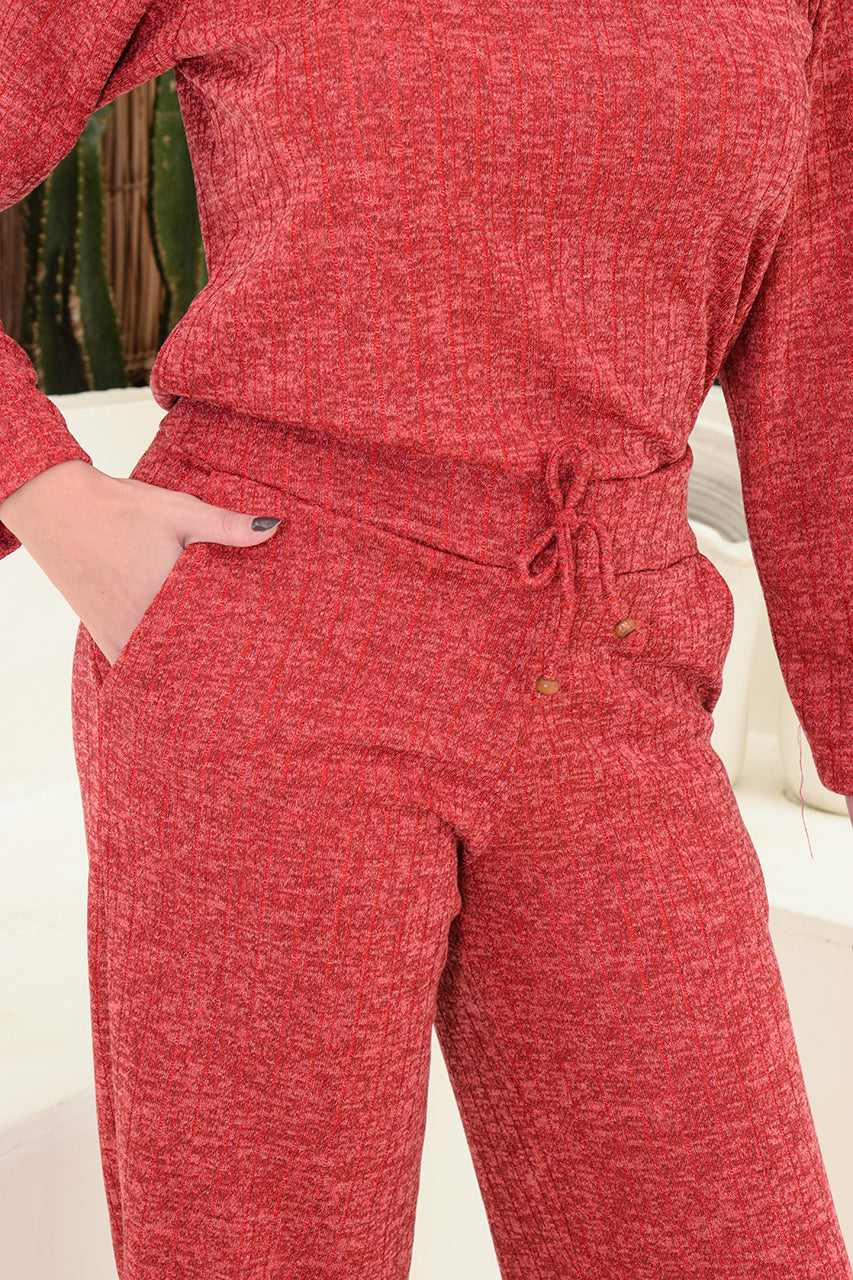 Conjunto Calça e Blusa BBonnie Milena Vermelho
