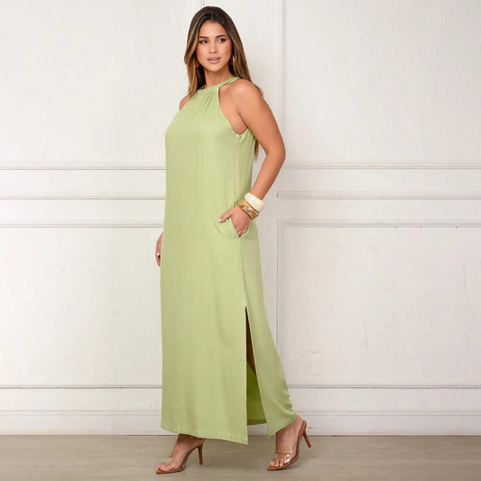 Vestido Sabrina – Longo com Amarração no Pescoço B'Bonnie