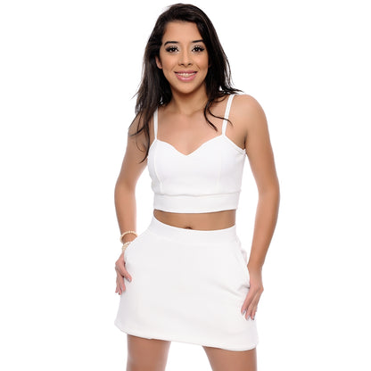 Shorts Saia Crepe BBonnie Belle Bru