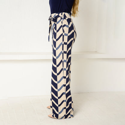 Calça Pantalona Cós Largo com Bolsos BBonnie Sheila