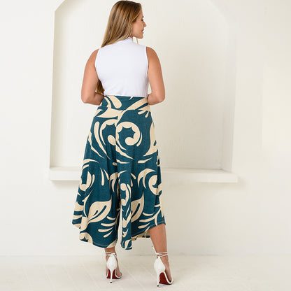 Calça Pantacourt com Cós BBonnie Noemi Estampados