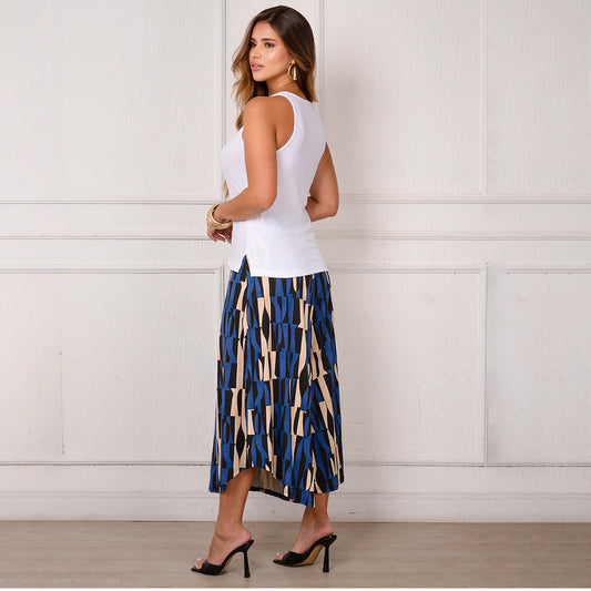 Calça Pantacourt com Cós BBonnie Noemi Estampados