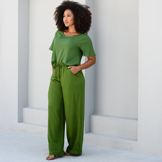 Conjunto BBonnie Leona Verde Militar