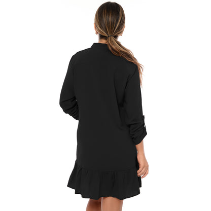 Vestido Chemise Botões M/C BBonnie Rebeca Marrom