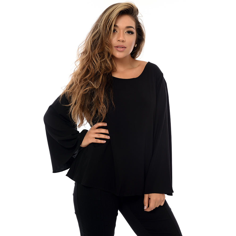 Blusa Bata Decote Redondo BBonnie Betina